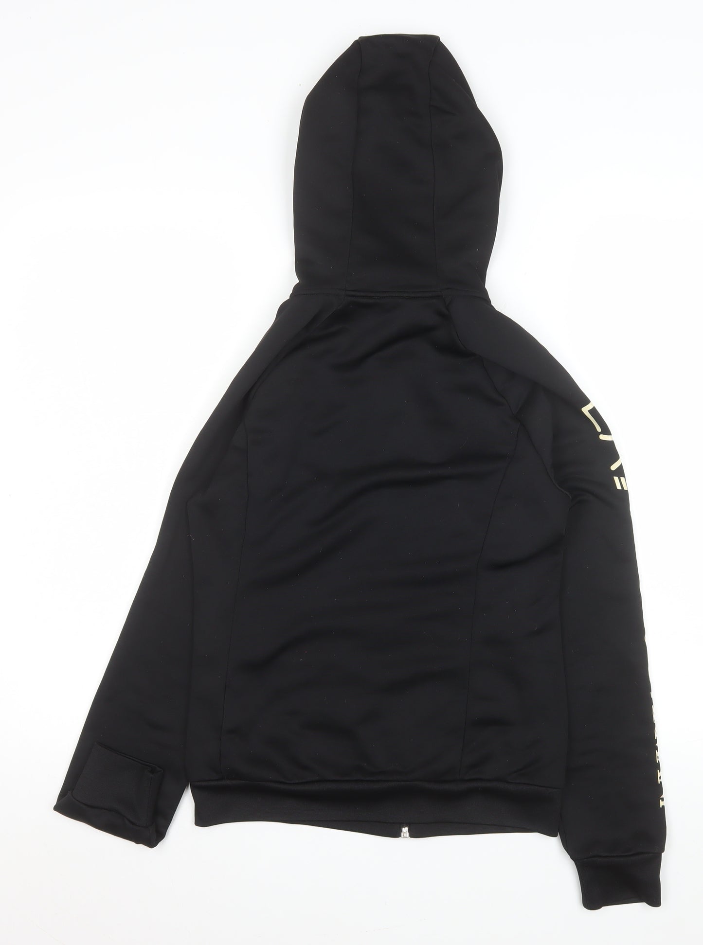 Emporio Armani Boys Black Logo Hooded Track Jacket 10 Years