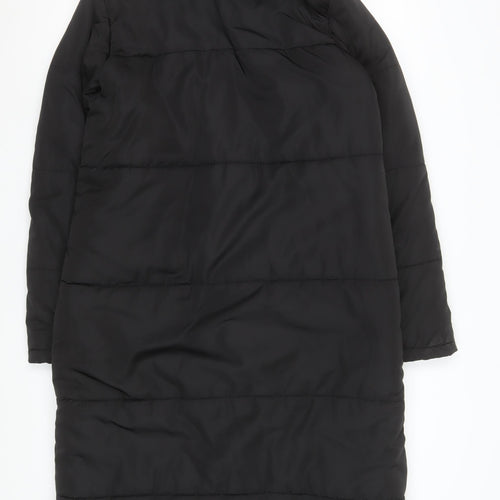 Dare 2B Women's Black Long Puffer Coat Size 12 Hooded Winter Jacket