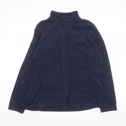 St. Bernard Women’s Navy Fleece Full Zip Jacket Size 16