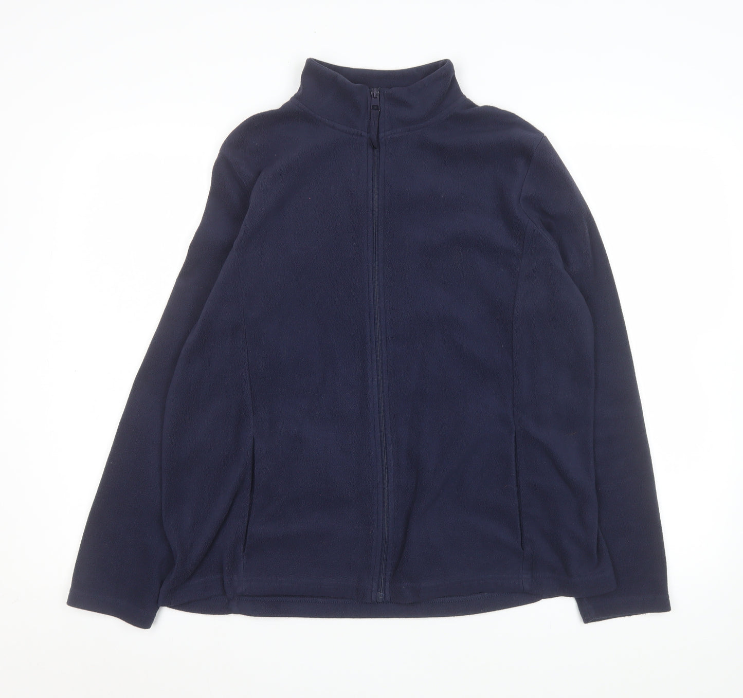St. Bernard Women’s Navy Fleece Full Zip Jacket Size 16