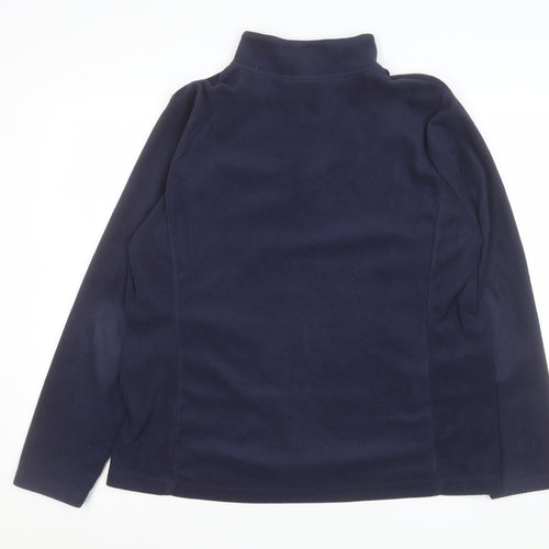 St. Bernard Women’s Navy Fleece Full Zip Jacket Size 16