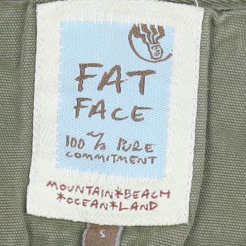 Fat Face Men’s Beige Quarter Zip Pullover Sweatshirt Size S Outdoor Style