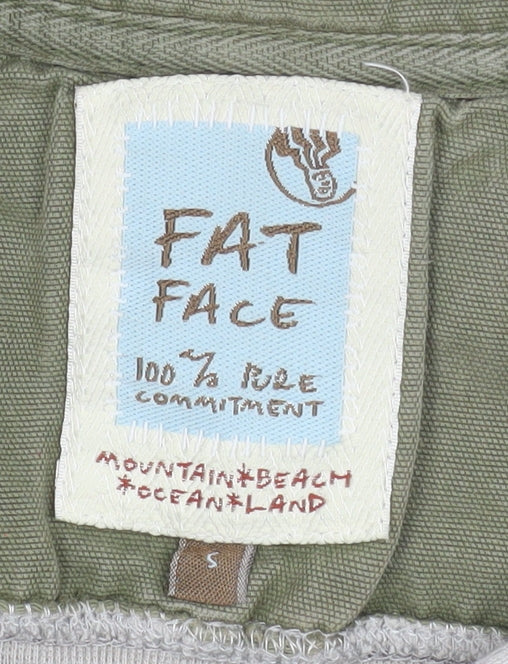 Fat Face Men’s Beige Quarter Zip Pullover Sweatshirt Size S Outdoor Style