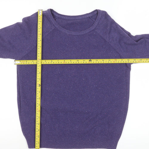 Marks and Spencer Women’s Purple Cotton Knit Blouse UK 8