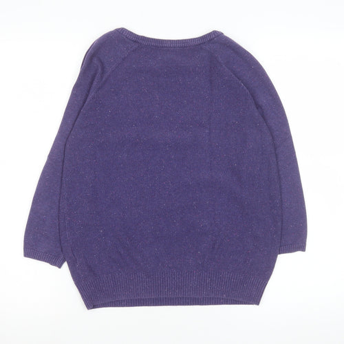Marks and Spencer Women’s Purple Cotton Knit Blouse UK 8