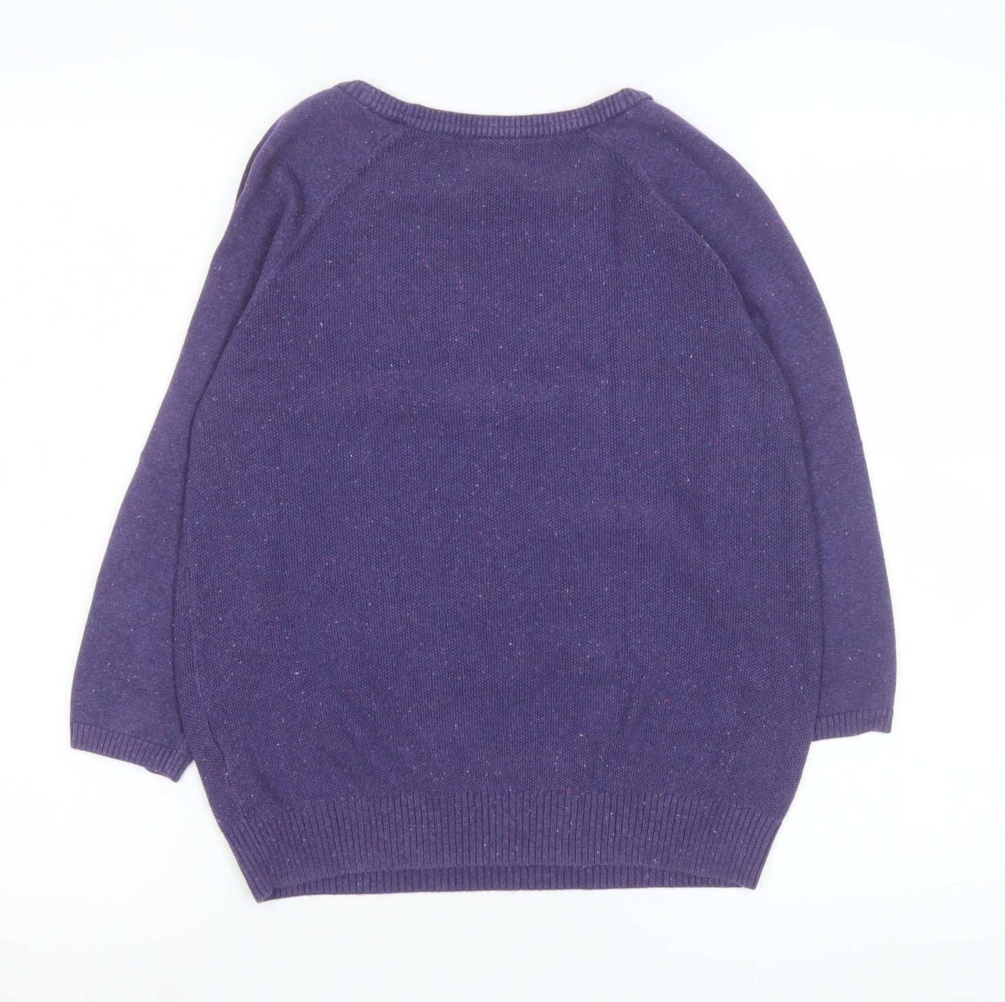 Marks and Spencer Women’s Purple Cotton Knit Blouse UK 8