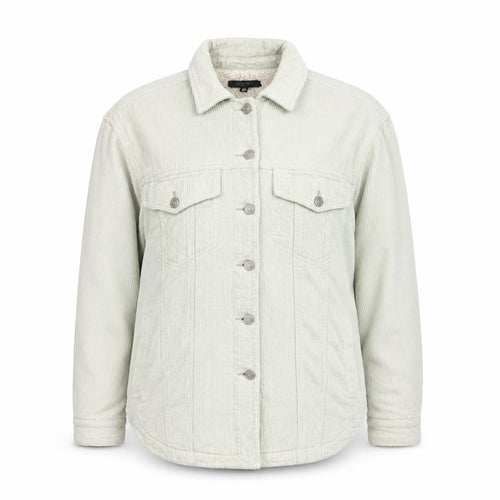 Missguided Women’s Beige Corduroy Sherpa Lined Jacket Size 6