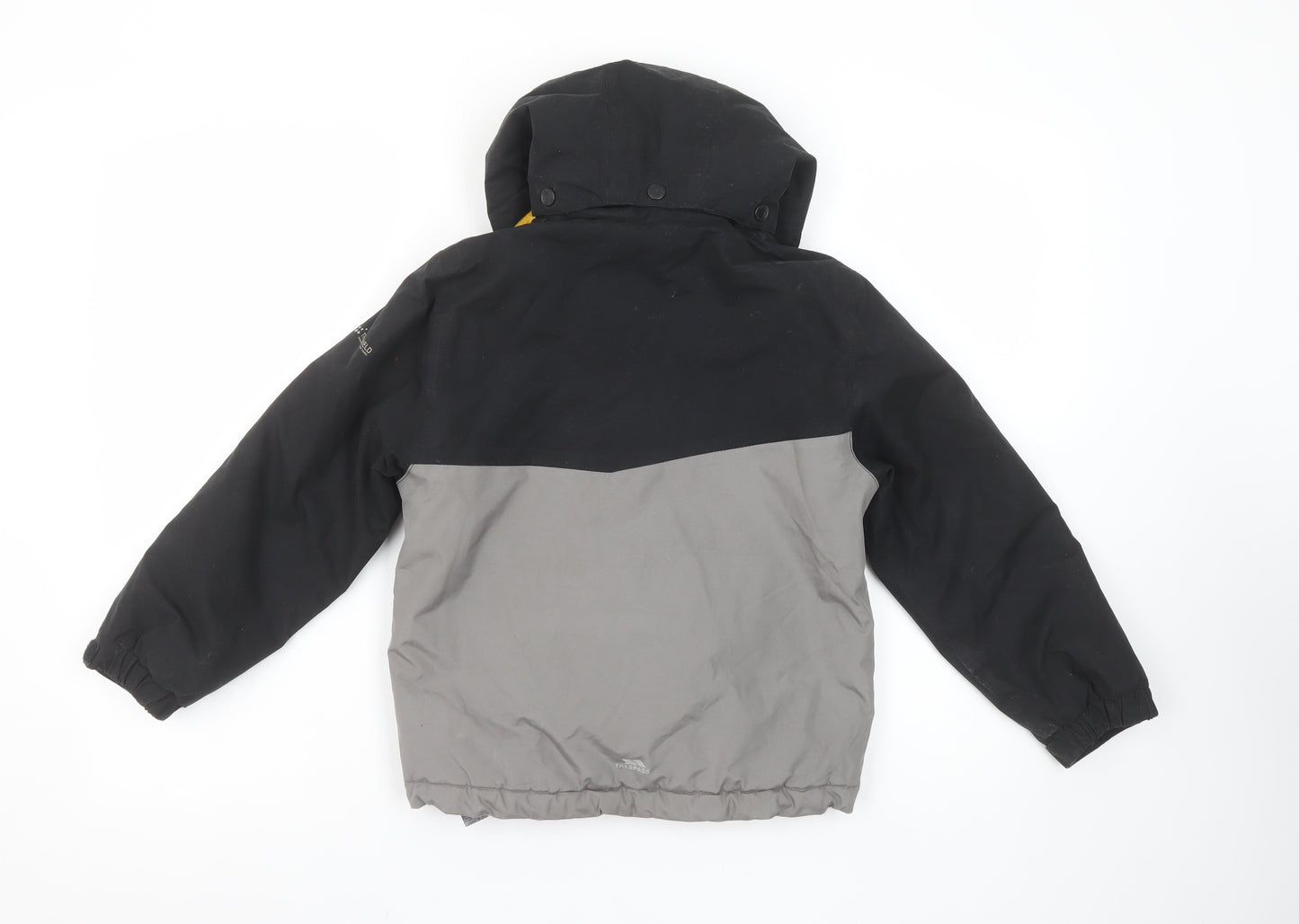 Trespass Boys Grey Waterproof Hooded Puffer Jacket 5-6 Years