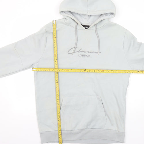 Closure London Men's Grey L Pullover Hoodie with Logo