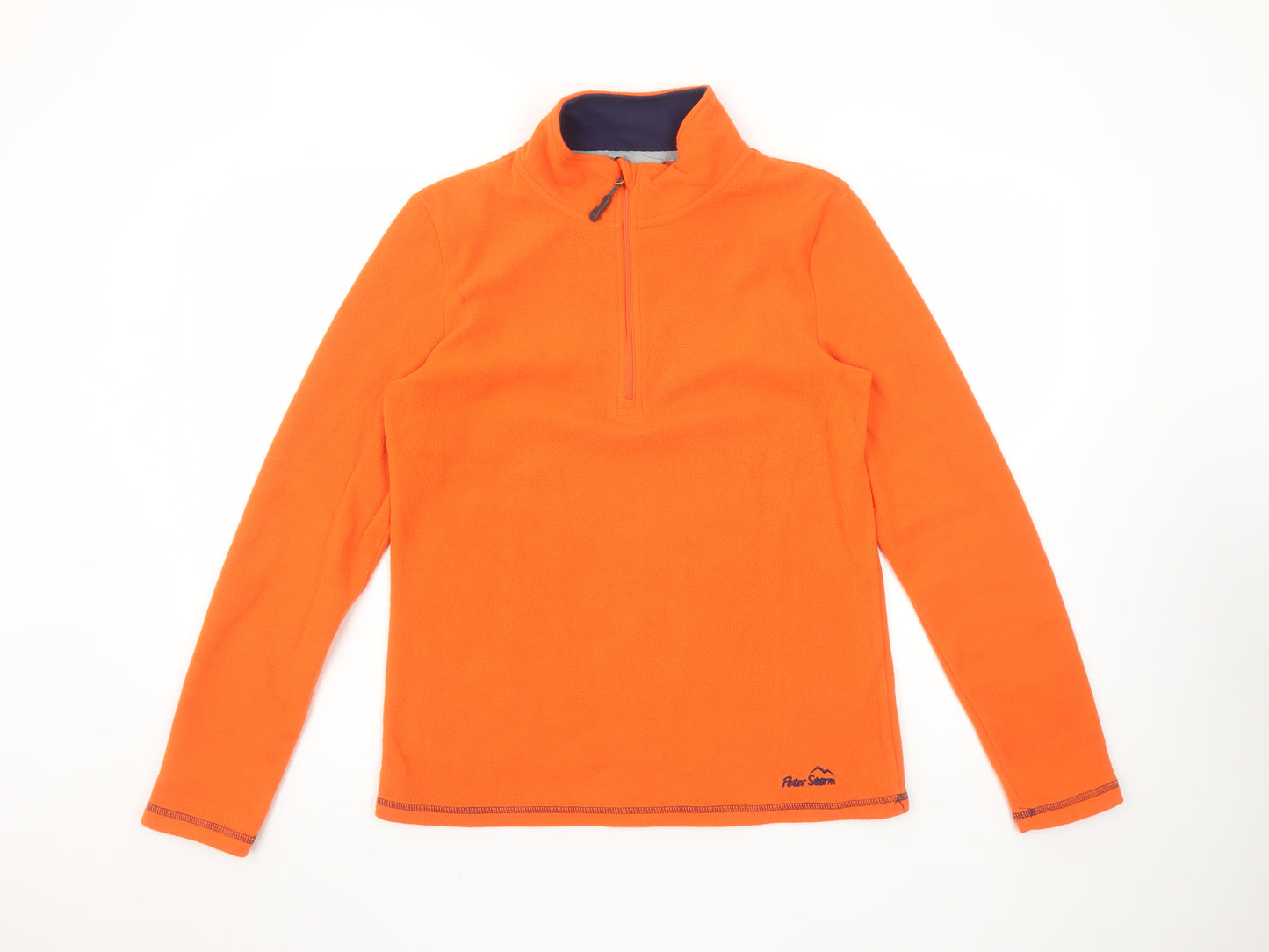 Peter Storm Women's Orange 1/2 Zip Fleece Sweatshirt Size 12