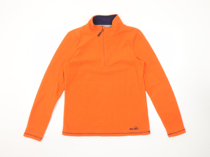 Peter Storm Women's Orange 1/2 Zip Fleece Sweatshirt Size 12