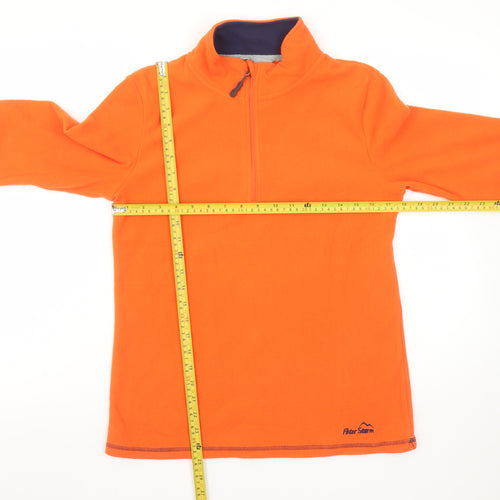 Peter Storm Women's Orange 1/2 Zip Fleece Sweatshirt Size 12