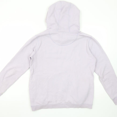FatFace Women Pale Lilac Hooded Pullover Sweatshirt Size S