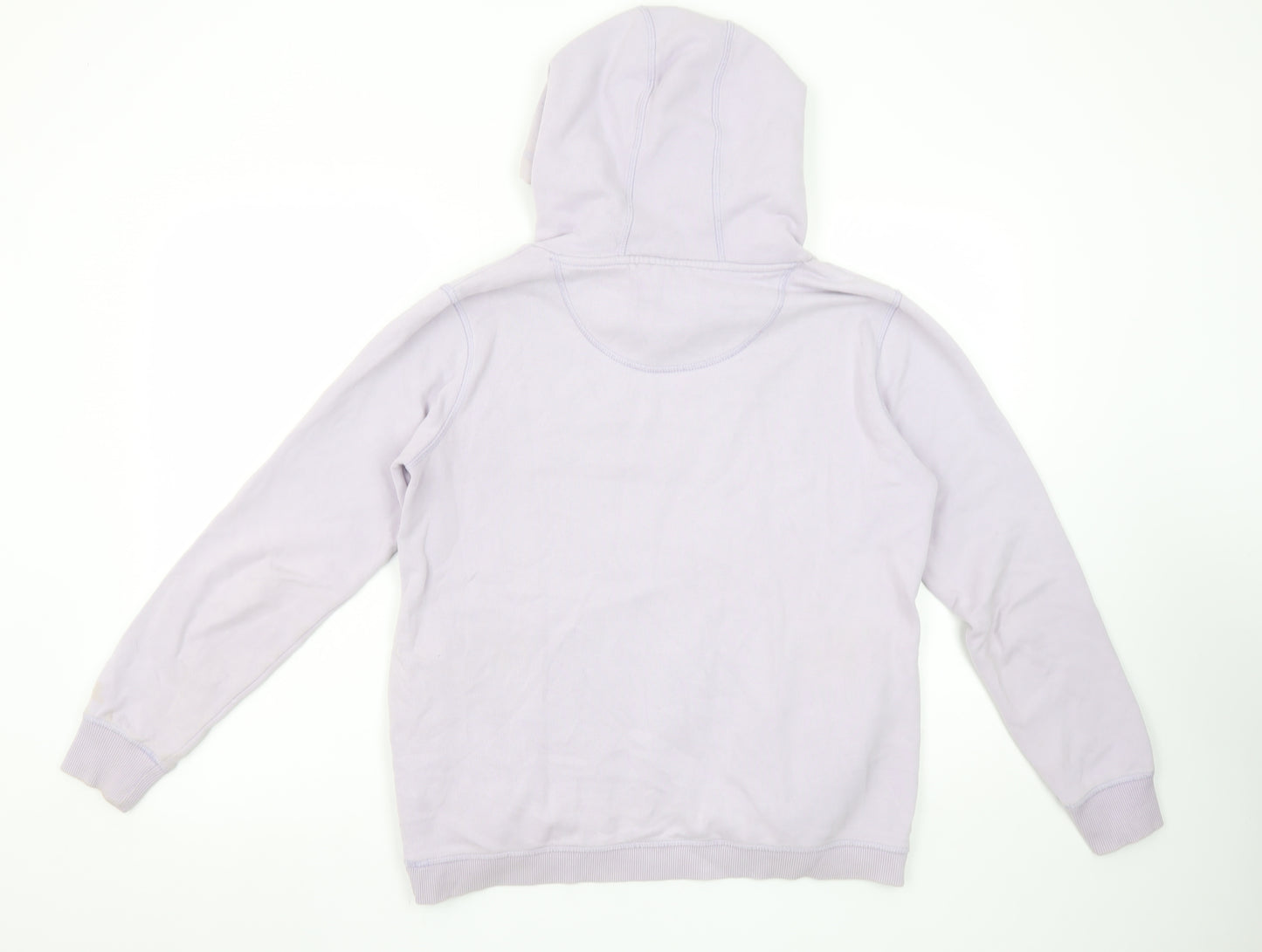 FatFace Women Pale Lilac Hooded Pullover Sweatshirt Size S