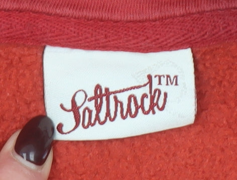 Saltrock Womens Red Pullover Hoodie Small Cotton Blend Casual