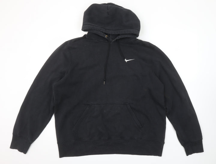 Nike Women's Black Pullover Hoodie Size L Cotton Blend Casual