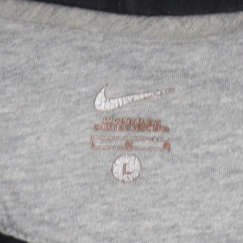 Nike Women's Black Pullover Hoodie Size L Cotton Blend Casual