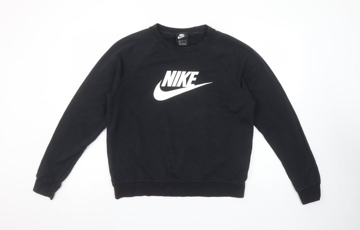 Nike Women's Black Crew Neck Pullover Sweatshirt Size M
