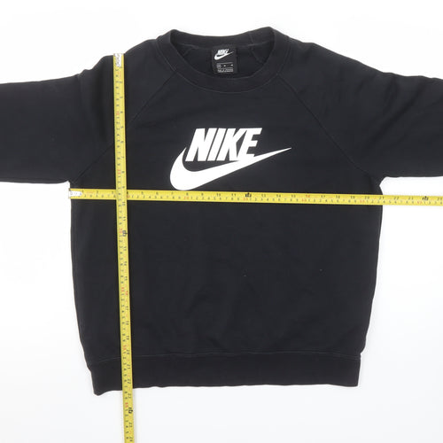 Nike Women's Black Crew Neck Pullover Sweatshirt Size M