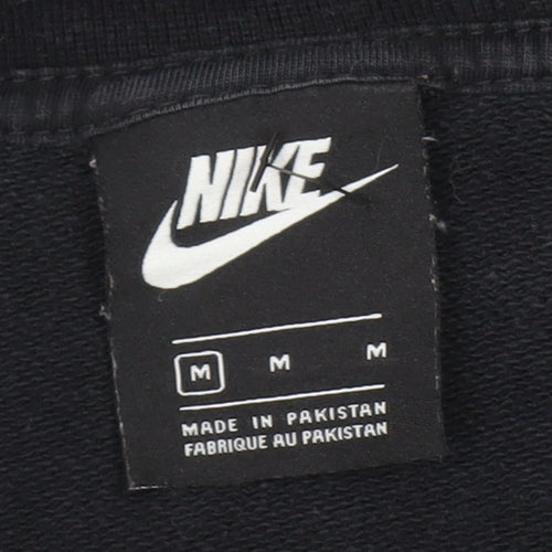 Nike Women's Black Crew Neck Pullover Sweatshirt Size M