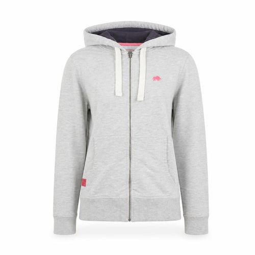 Raging Bull Women's Grey Full Zip Hoodie Size 10 Cotton Blend