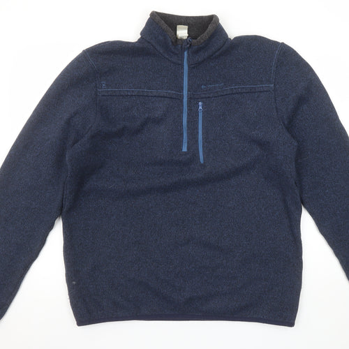 Decathlon Men’s Blue XL Fleece 1/4 Zip Pullover Sweatshirt