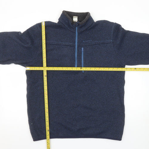 Decathlon Men’s Blue XL Fleece 1/4 Zip Pullover Sweatshirt