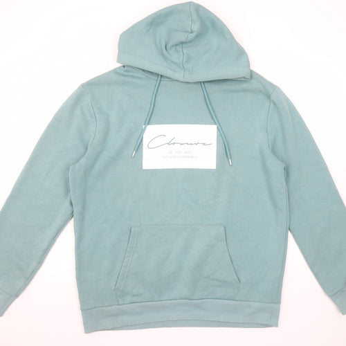 Closure London Men's Green Pullover Hoodie Size L Graphic Logo