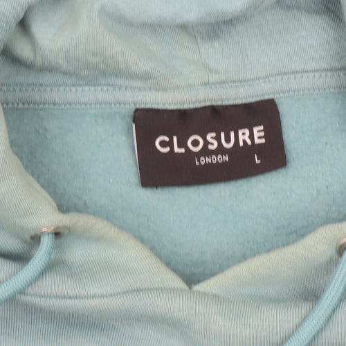 Closure London Men's Green Pullover Hoodie Size L Graphic Logo