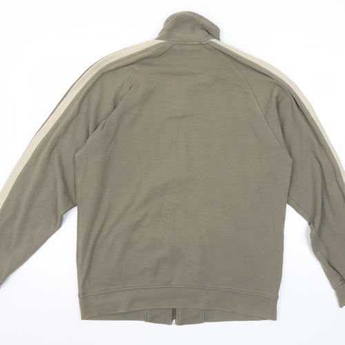 EASY Men’s Brown Full Zip Sweatshirt Size S Regular Fit