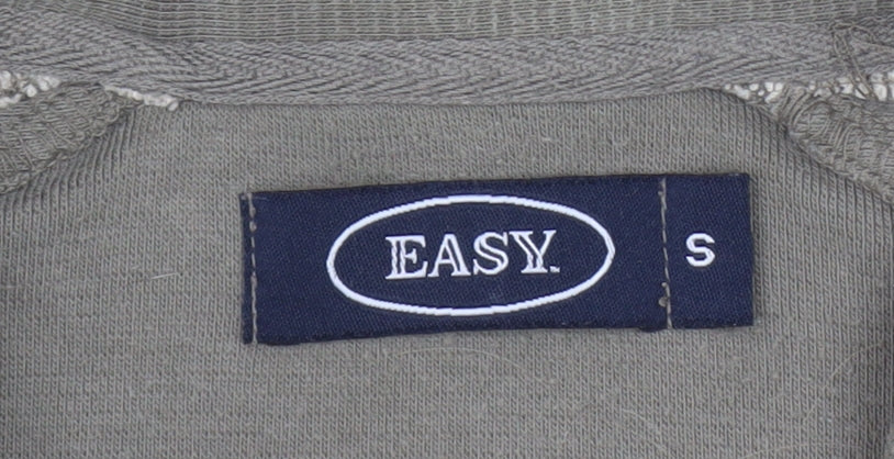 EASY Men’s Brown Full Zip Sweatshirt Size S Regular Fit