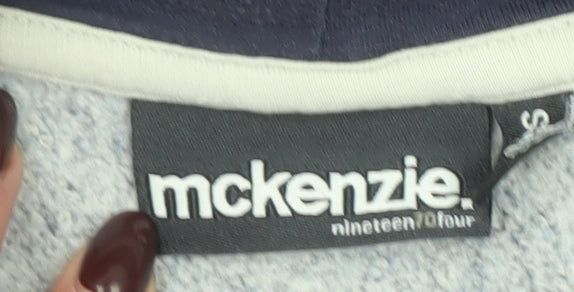 McKenzie Boys Blue Pullover Hoodie 12-13 Years Graphic Print Casual Wear