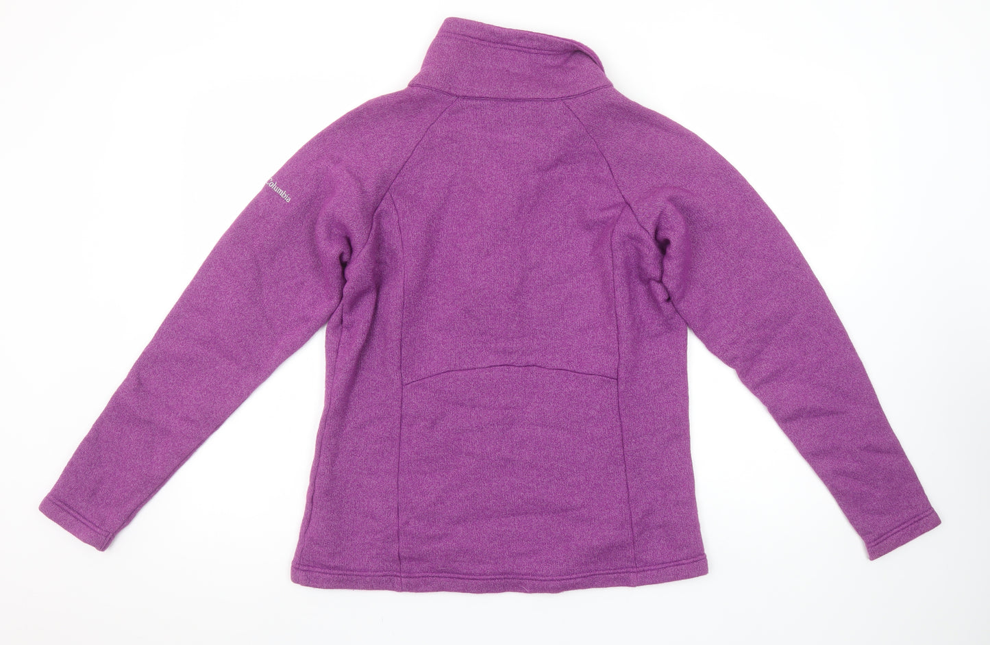 Columbia Women’s Purple Button Henley Fleece Sweatshirt Size S