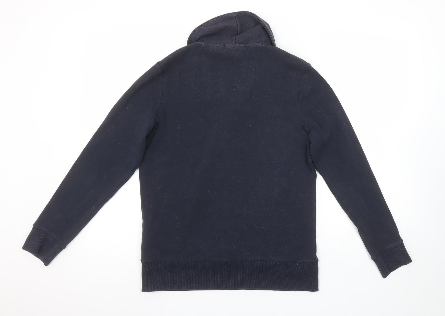 Banana Republic Women's Navy Henley Sweatshirt Size S Cotton Blend