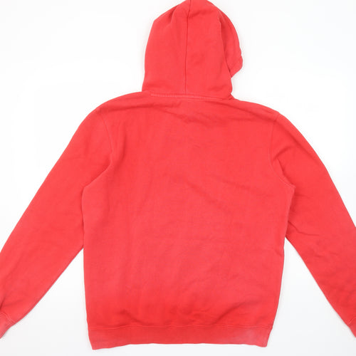 Champion Women’s Red Pullover Hoodie Large Cotton Blend Logo Sweatshirt