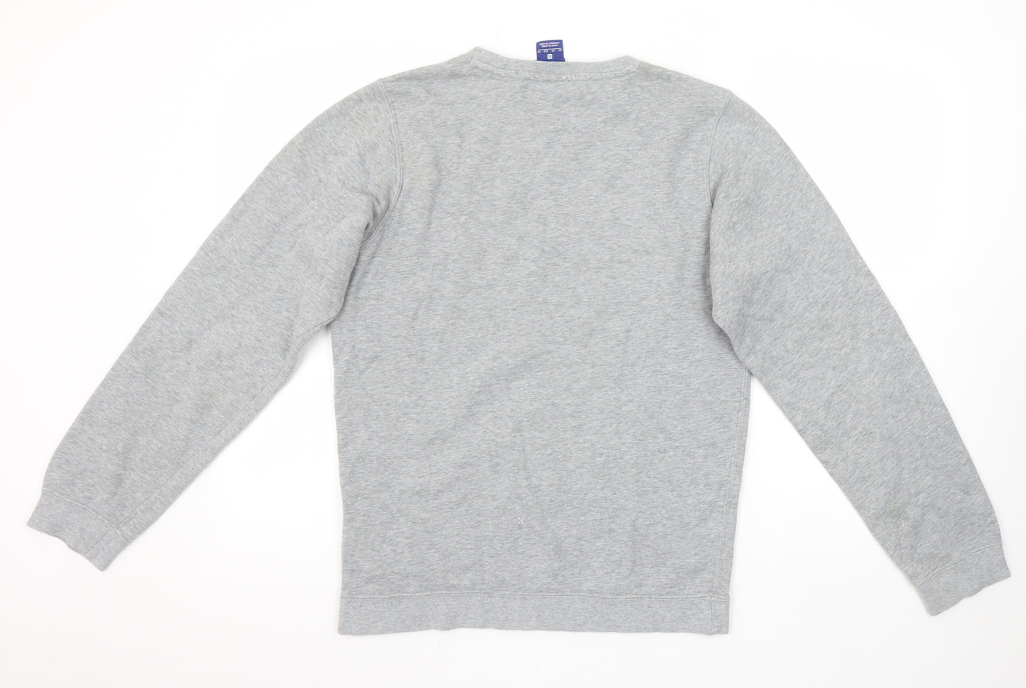 Nike Women Grey XS Pullover Sweatshirt Cotton Blend Crew Neck