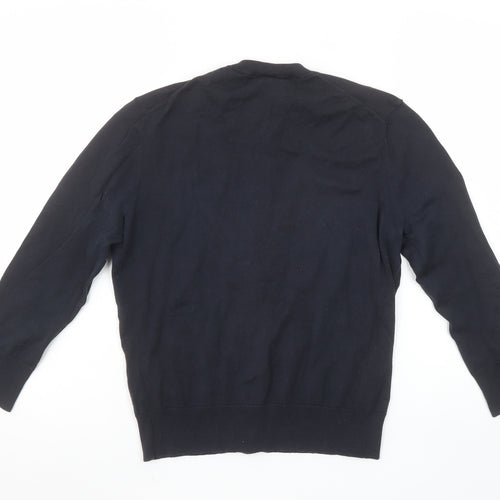 J.Crew Women's Black Cotton Blend Button Cardigan Jumper Size M