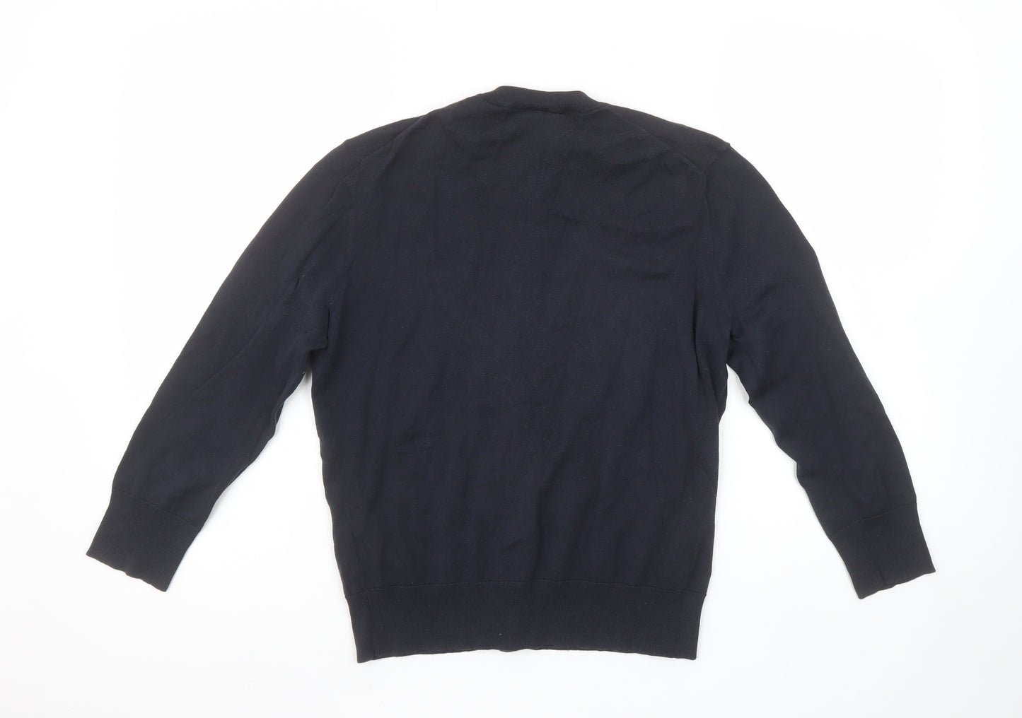 J.Crew Women's Black Cotton Blend Button Cardigan Jumper Size M