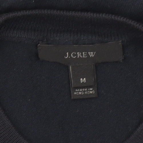 J.Crew Women's Black Cotton Blend Button Cardigan Jumper Size M