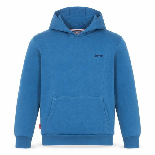 Slazenger Boys Blue Pullover Hoodie 11-12 Years Cotton Blend Casual