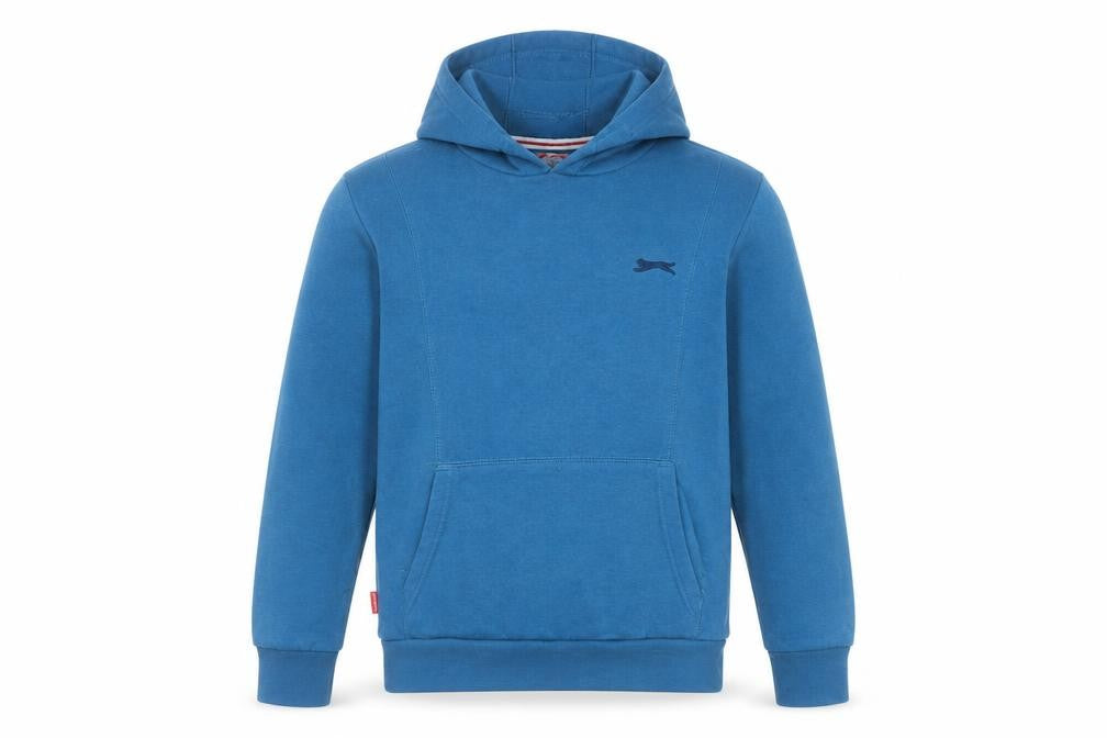 Slazenger Boys Blue Pullover Hoodie 11-12 Years Cotton Blend Casual