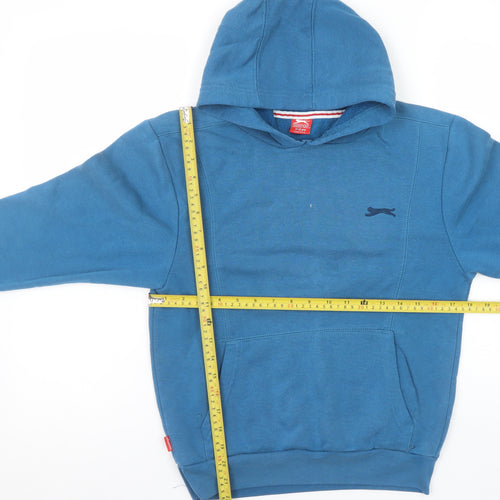 Slazenger Boys Blue Pullover Hoodie 11-12 Years Cotton Blend Casual