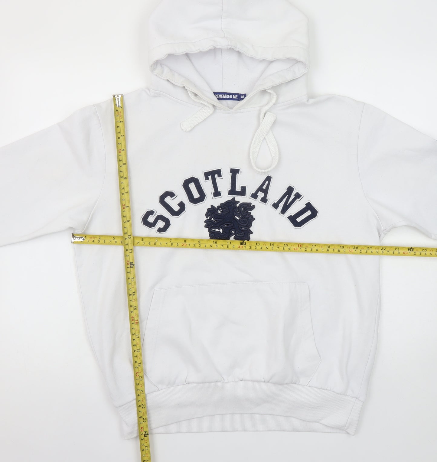 Remember Me Women's White Scotland Hoodie Size M