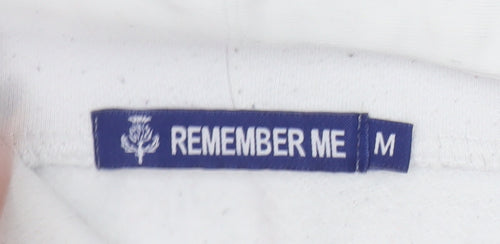 Remember Me Women's White Scotland Hoodie Size M