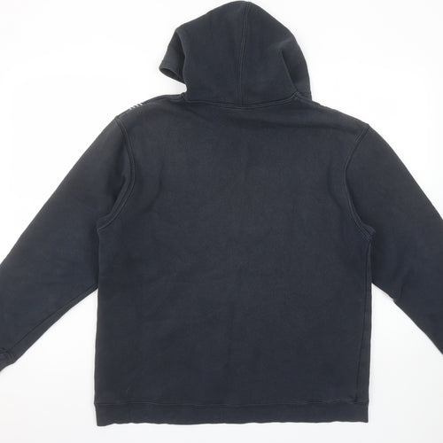 Adidas Boys Black XL Pullover Hoodie with Graphic Print Design