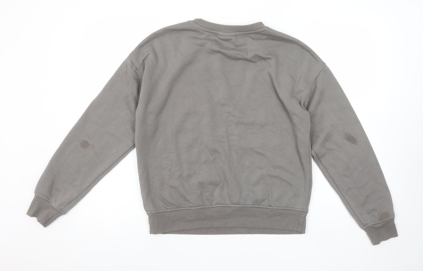 Disney Women's Grey Mickey Mouse Pullover Sweatshirt Size 2XS