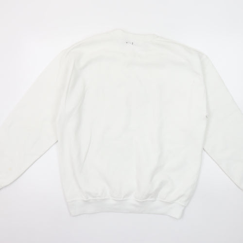 Nasty Gal Women's White New York City USA Graphic Pullover Sweatshirt Size M