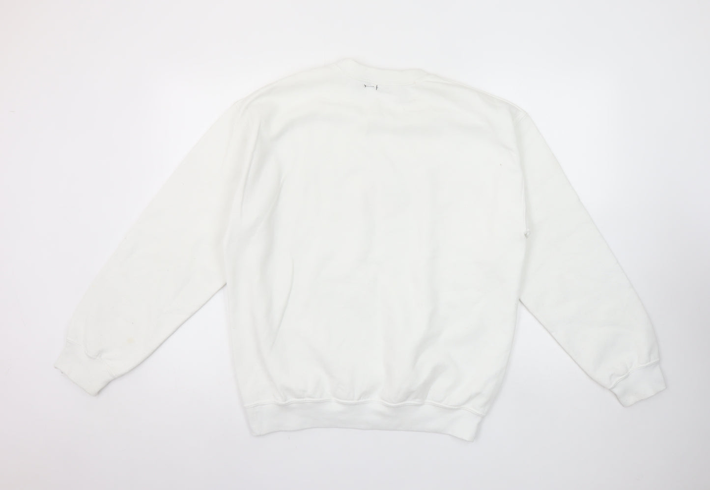 Nasty Gal Women's White New York City USA Graphic Pullover Sweatshirt Size M