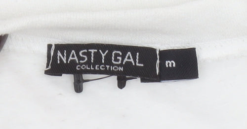 Nasty Gal Women's White New York City USA Graphic Pullover Sweatshirt Size M
