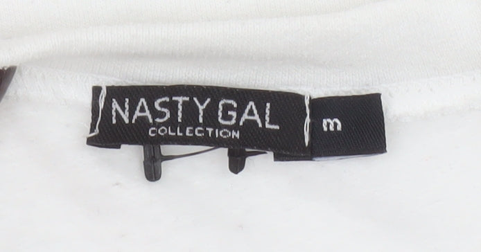Nasty Gal Women's White New York City USA Graphic Pullover Sweatshirt Size M